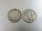Old U.S. Silver Half Dollar Lot of Two