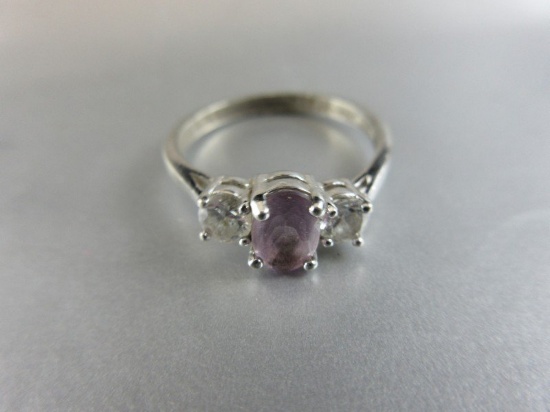 Amethyst Gemstone Sterling Silver Ring