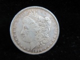 Old US silver Morgan dollar