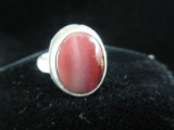 Large Center stone Sterling Silver Ring