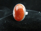 Natural Stone Sterling Silver Mexico Ring
