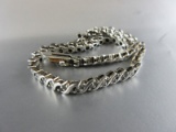 Sterling Silver Diamond Gemstone Bracelet