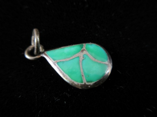 SKJ Sterling Silver Native American Pendant