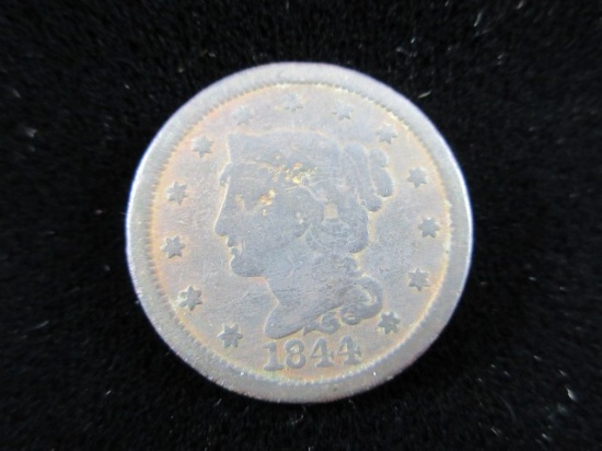 1844 One Cent U.S. Coin