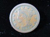 1853 One Cent U.S. Coin