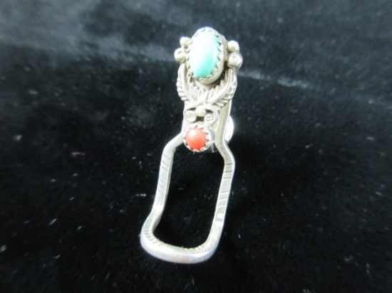 Vintage Native American Sterling Silver Pin