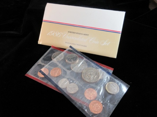 1986  Uncirculated Coin Set