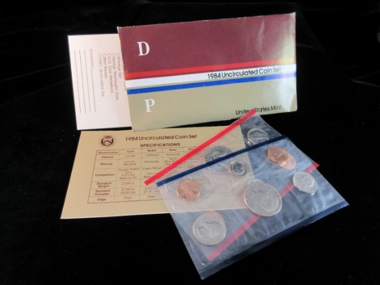 1984 D P Uncirculated Coin Set