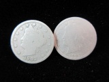 Lot of Two V Nickels as Shown