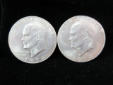 Lot of Two 1974 Ike Dollars