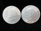 Lot of Two 1972 Ike Dollars