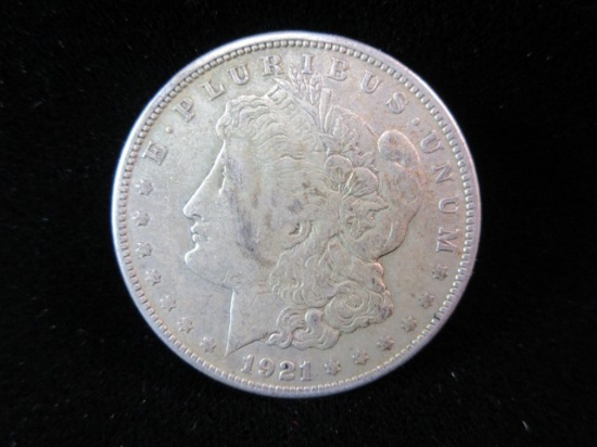 1921 Silver Morgan Dollar AS Shown.