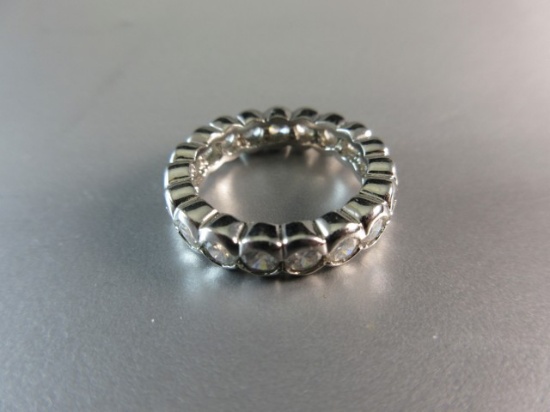 Sterling Silver Eternity Band Style Ring