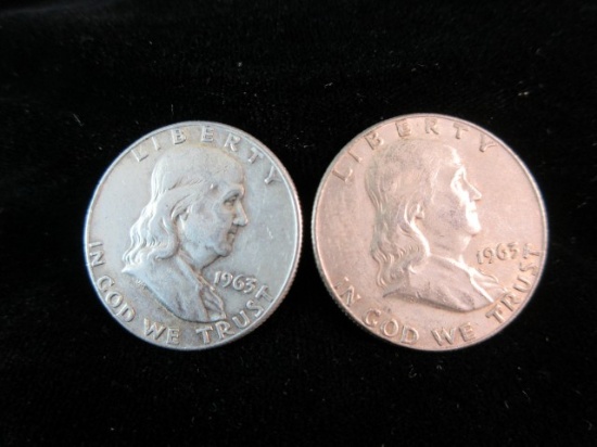 1963 Silver Half Dollar Lot of Two