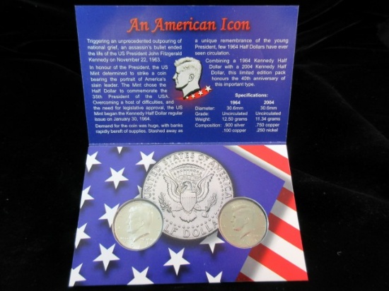 1964 and 2004 Uncirculated Coin Set