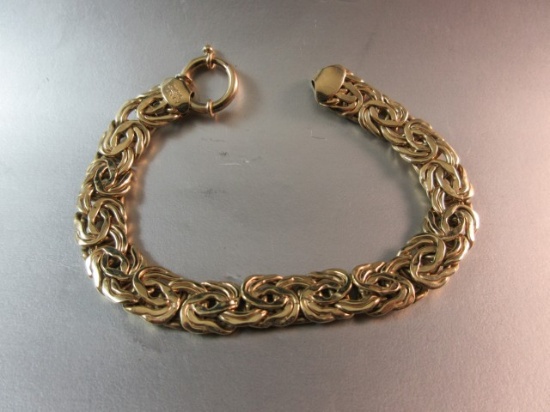 Gold Over .925 Silver OT Turkey Made Bracelet