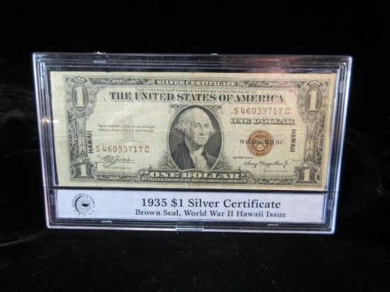 Brown Seal Hawaii Silver Certificate WWII Issue