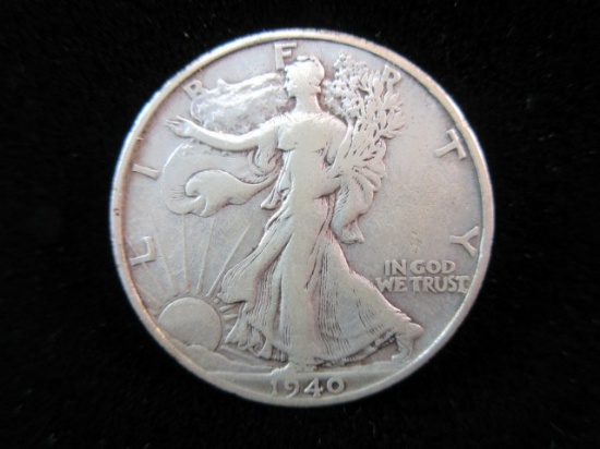 1940 S Silver Half Dollar