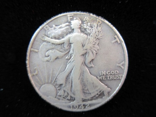 1942 Silver Half Dollar