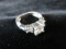 Sterling Silver CZ Stone Cocktail Ring