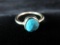 Gold Overlay Sterling Silver Turquoise Stone Ring