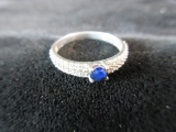 Sapphire Gemstone Sterling Silver Ring
