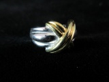 SETA Brand Gold Over Sterling Silver  Ring