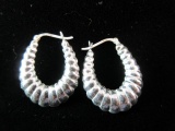 Earrings: Sterling Silver 1”