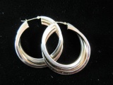 1.5” Sterling Silver Earrings