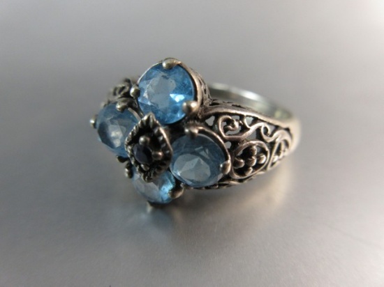 Topaz Gemstone Sterling Silver Ring