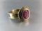 Ruby Gemstone Gold Over .925 Silver