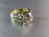 PAJ CZ Gold over .925 Silver Ring