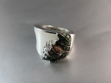 Designer Lady Bug Sterling Silver Ring