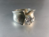 CZ Stone Sterling Silver Ring