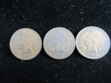 1907-1907-1900 Indian Head Pennies