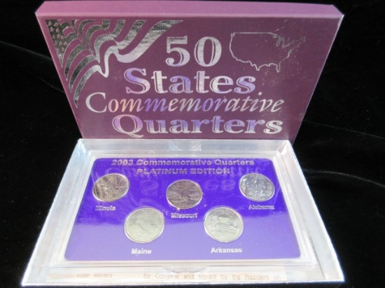 50 State Quarter Set Platinum Edition