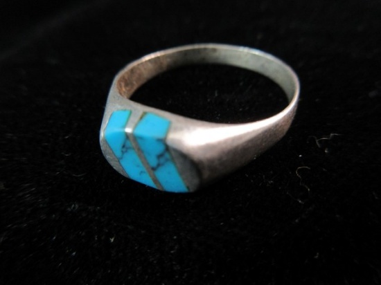 Turquoise Stone Sterling Silver Ring