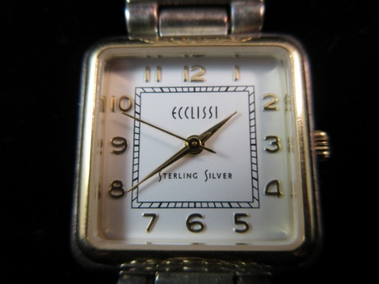 Sterling Silver Ecclissi Watch. Needs Battery