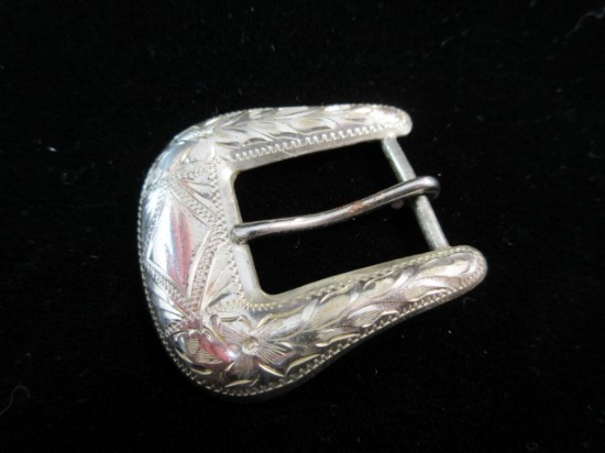 Vintage Sterling Silver Belt Buckle