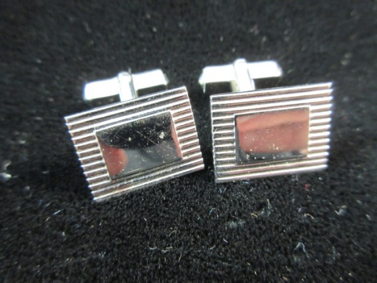 Vintage Sterling Silver Cuff Links