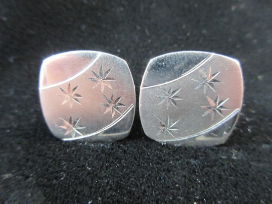 Vintage Sterling Silver Cuff Links