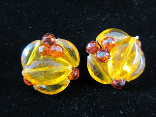 Vintage Clip On Earrings