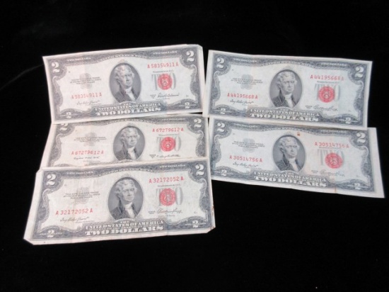 1953 Red Seal lot of 5