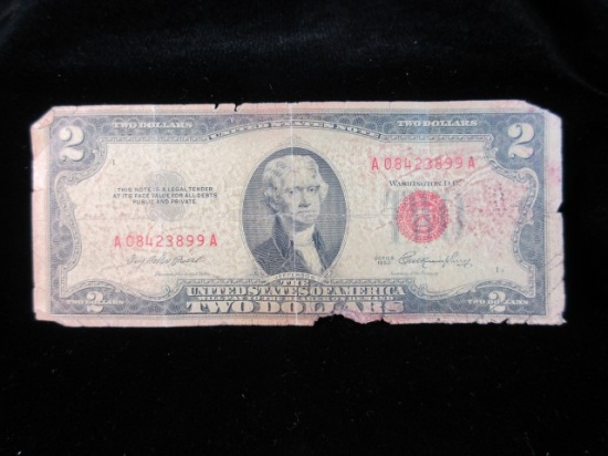 1953 Red Seal 2.00 Bill