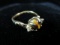18K Gold Filled Tiger Eye Stone Vintage Ring