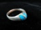 Turquoise Stone Sterling Silver Ring Mexico