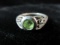 Sterling Silver Peridot Gemstone Ring