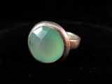Milky Stone Sterling Silver Ring