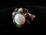 10K Yellow Gold Opal gemstone Vintage Ring
