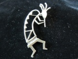 Sterling Silver Native American Dancer Pin